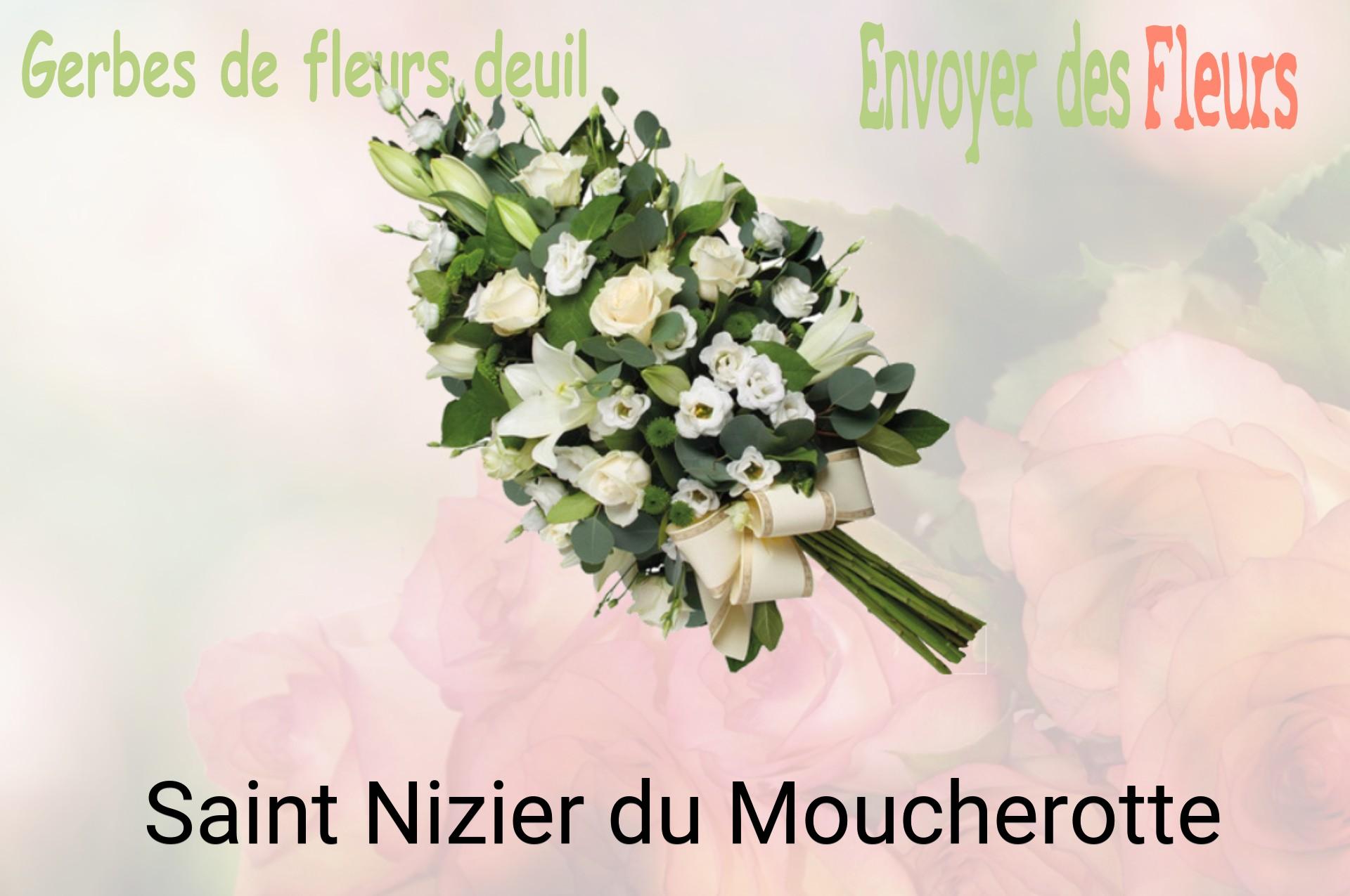 Gerbe de fleurs de deuil livrée à Saint-Nizier-du-Moucherotte